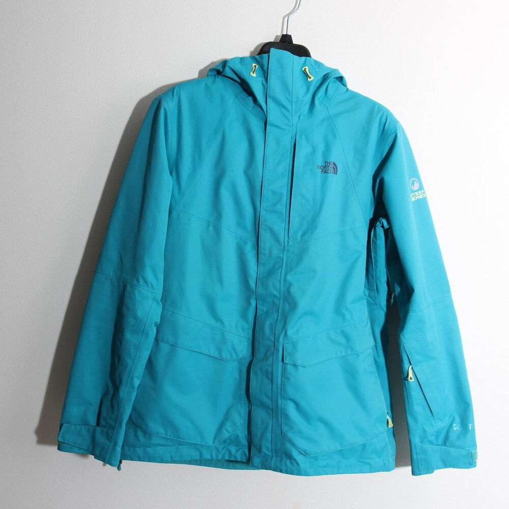 The North Face Goretex Steep Series Jacket Ski Snowboard Teal Full Zip Sz Large